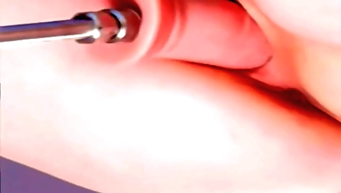 Indian girl with pink pussy orgasming while using sex toy