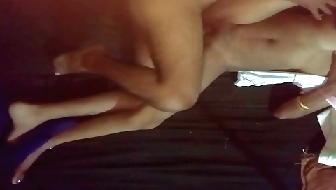 Indian girl masturbating with a dildo in her bedroom