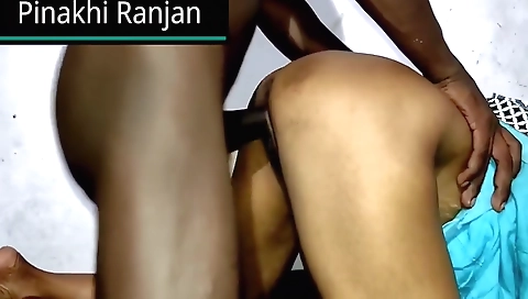 Beautiful brunette chick with a hairy pussy makes out