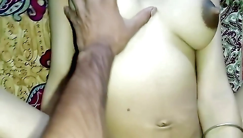 My sister plays with her brother's cock in this homemade vid