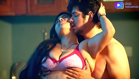 Busty brunette milf shows off her big boobs and ass