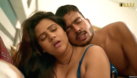 Amazing brunette is fucking online on a webcam with hot porn video