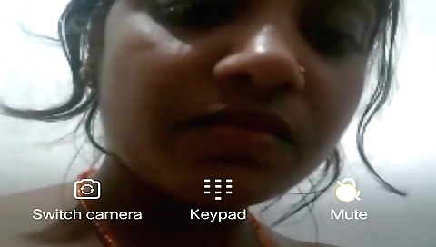 Amateur brunette in indian clothes shows big tits and pussy