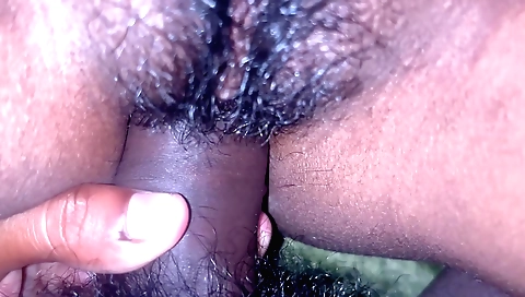 Hairy babe with a thick bushed face with hairy pussy 1