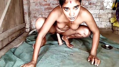 Indian solo masturbation with a hot blonde with tattoo