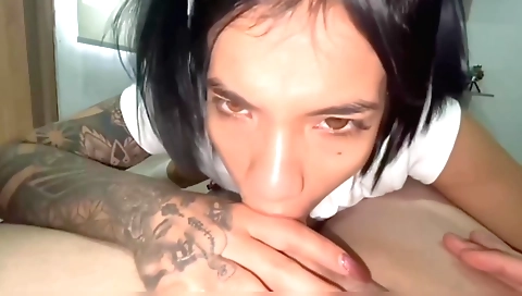 Indian girl with tattooed pussy wants to suck her stepsister