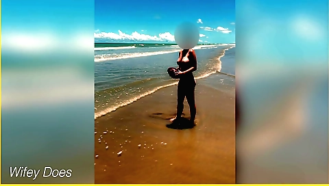 Hot milf plays football outdoors in amateur outdoor video