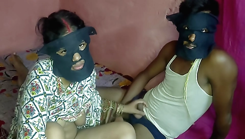 Buxom brunette with big tits enjoys getting a bhabhi