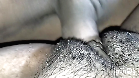 Busty desi babe with a hairy pussy and a nice body