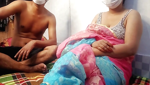 Indian stepsister is getting fucked in bed in bedroom