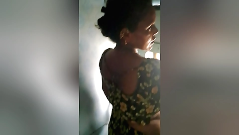 Indian brunette girl sucks her husband's dick in solo
