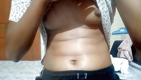 Hot schoolgirl dancing in her sexy dress with big boobs