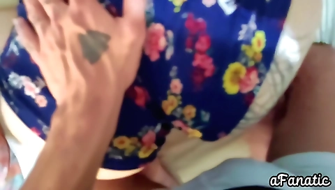 Amateur porn video of a blonde teen eating her pussy