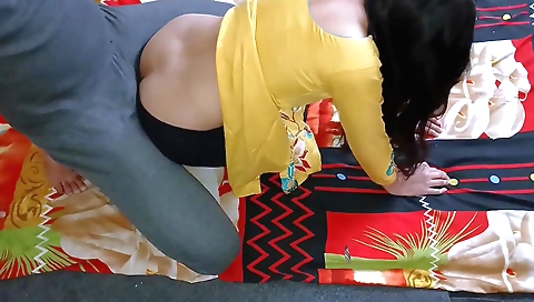 Soteli ma ki kamar dard wears sexy lingerie and a small diamond