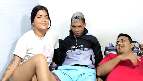 Horny teen with a tattooed ass fucks her stepbrother