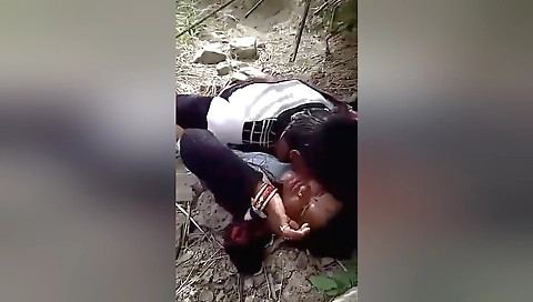 Indian brunette with small tits and a pair of nice boobs