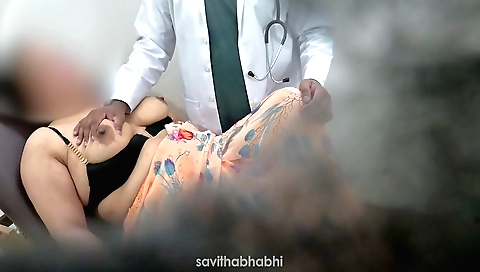 Indian whore receives physical punishment from the doctor