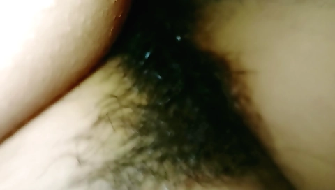 Amateur girl with hairy pussy showing her hairy body