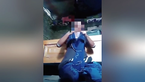 Amateur solo female with a great smile and some small tits