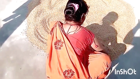 Amateur brunette in a leather top and shorts is making out