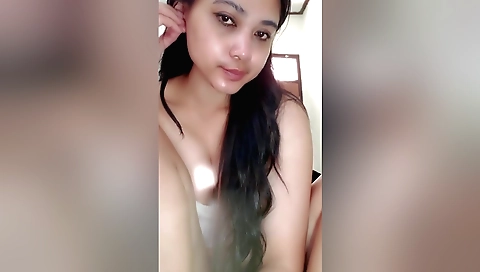 Busty girl wants to make you feel the best solo video
