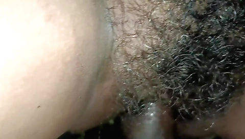 Hairy indian chick fucks herself in a hairy sex night
