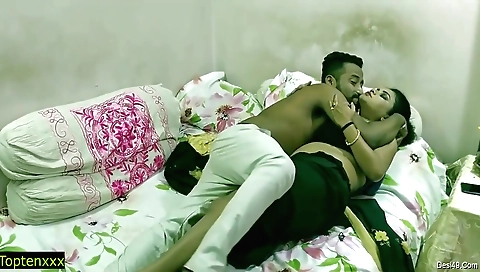 Old and young MILF rides her boyfriend's hard dick