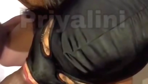 Indian webcam girl gets inside a big dick and rimming