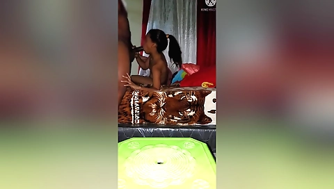 Brunette amateur webcam fuck with a sexy blonde girl