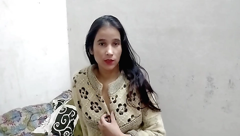 Indian brunette woman with a beautiful face and body