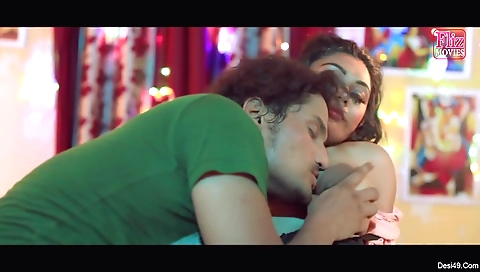 Hot brunette teen gives a great blowjob to her fan