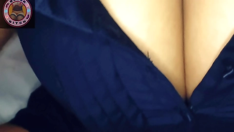 Indian girl with big boobs and huge tits is teasing