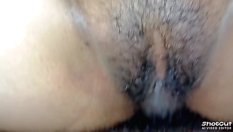 Indian girl is fucking herself after sex on the bed
