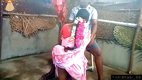 Indian babe 18+ takes a big blow job by her own hubby