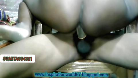 Indian brunette chick with hot tits fucked on a chair