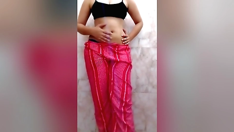 Sexy amateur shower solo video of the hot virgin step sister