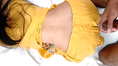 My beautiful brunette slut gets fucked in her mouth