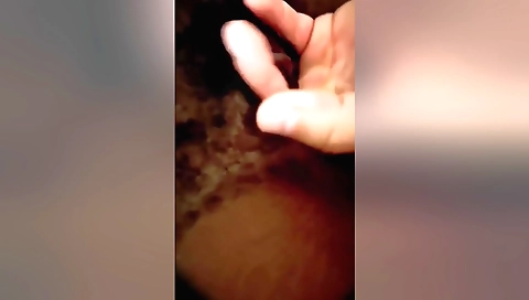 Milf with big natural booty sucks and plays with her pussy