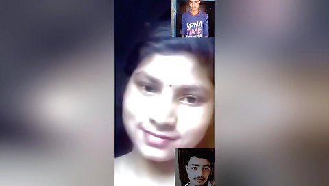 Beautiful Indian girl with shaved pussy in solo video