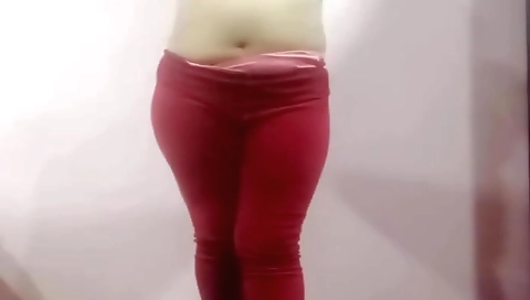 Amateur indian babe with a big ass and big tits in solo porn