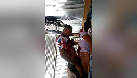 Indian brunette amateur porn video with hot cutting groom