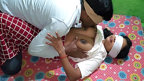 Big boobs brunette blonde shows off her body to a guy