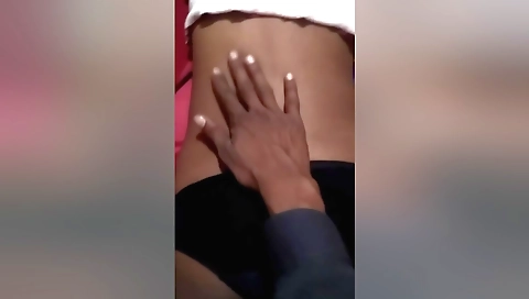 Indian amateur girl with a sexy body touches her boobs