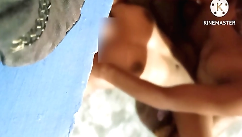 Indian brunette babe sucks her boyfriend and gets her pussy fucked