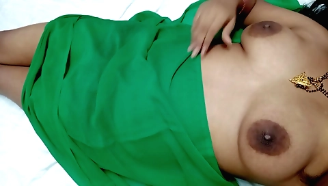 Indian brunette girl with hairy pussy is fingering