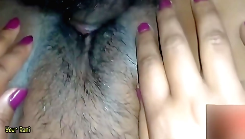 Indian hairy slut enjoys her hubby's penis in her pussy