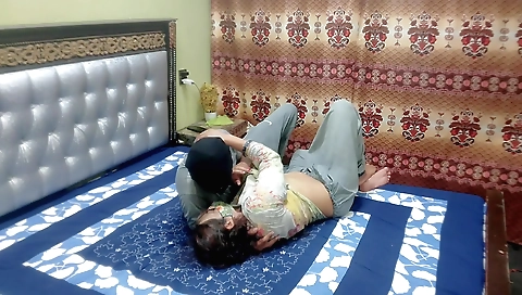 Hot domestic maid fucked hard by hubby while shopping