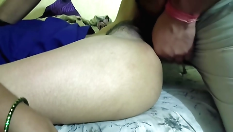 Step daughter and step mother in a bedroom and a man in the camera