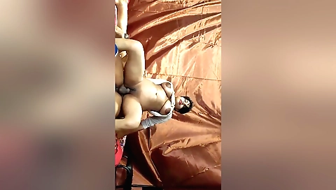 Two brunette women giving a good blowjob and penetration