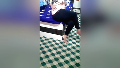 Indian brunette does her own masturbation porn video